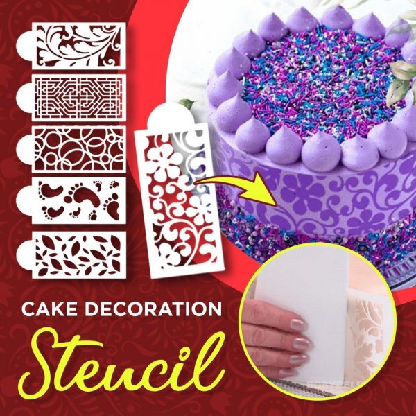 Cake stencils – Šablony na zdobení dortů (10 kusů)