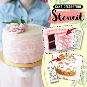 Cake stencils – Šablony na zdobení dortů (10 kusů) 03