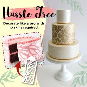 Cake stencils – Šablony na zdobení dortů (10 kusů) 03