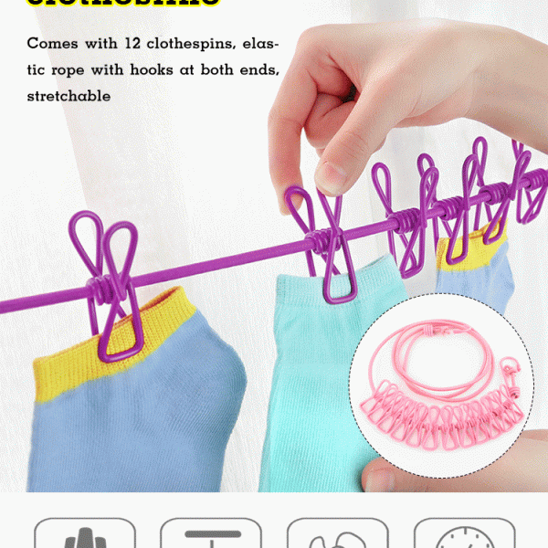 Stretchy Clothesline – Pružná šňůra na prádlo slider