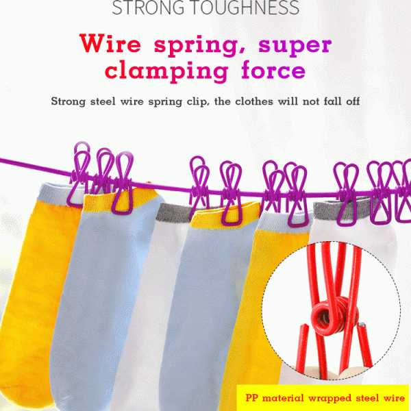 Stretchy Clothesline – Pružná šňůra na prádlo slider