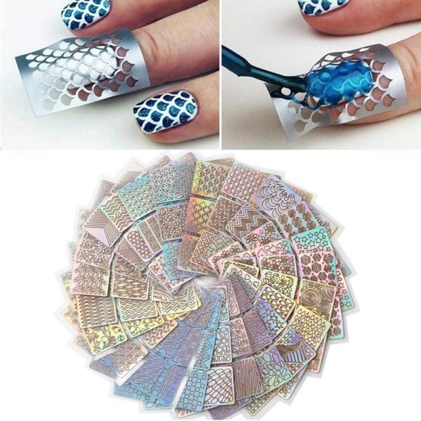 Nailart – Šablony na nehty (144 kusů) slider