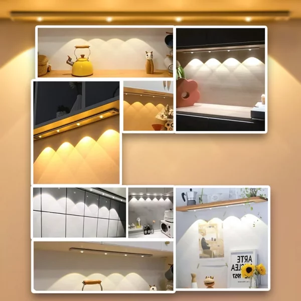 LED osvětlení skříně s pohybovým senzorem (40 cm) slider